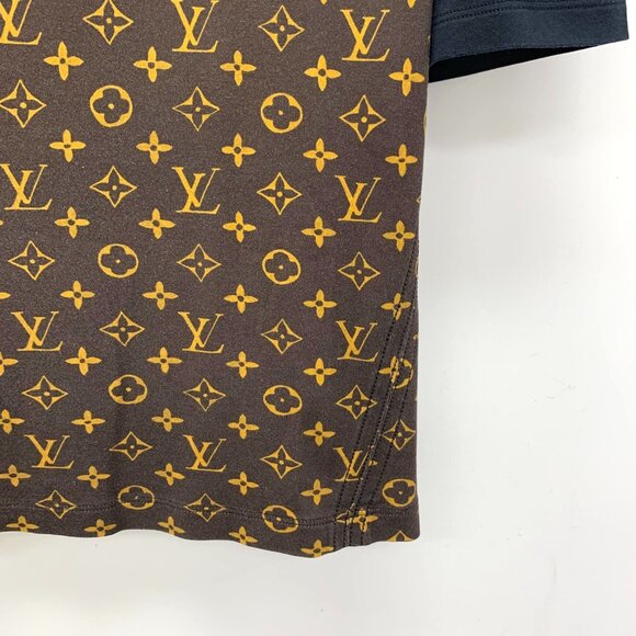 Louis Vuitton Multicolored Logo Patchwork Striped Cotton Round-Neck Short-Sleeve - Picture 5 of 7